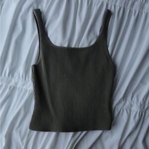 Aritzia Babaton Sculpt Knit Squareneck Tank